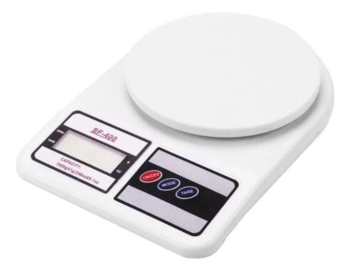 BALANZA DIGITAL COCINA COMERCIO 7KG COLOR BLANCO - 1