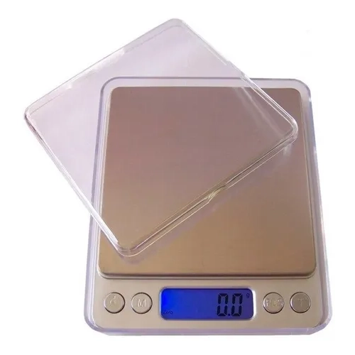 PESA GRAMERA JOYERIA COCINA 0.01G A 500G COLOR GRIS - 3