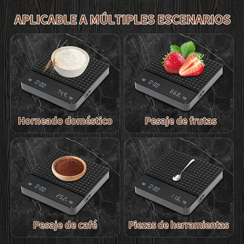 BASCULA DIGITAL CAFE  3000G CON TEMPORIZADOR - 3