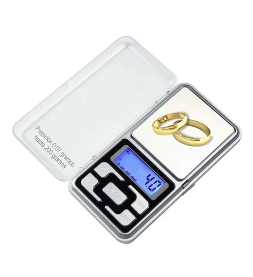 BALANZA DIGITAL PRECISION BOLSILLO 200G COLOR PLATEADO - 3