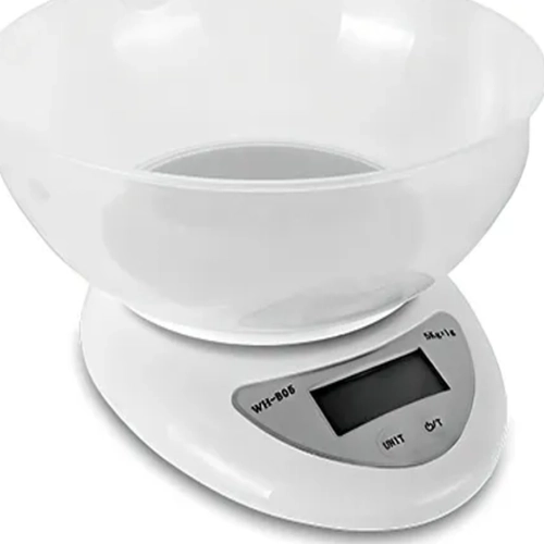 BALANZA COCINA DIGITAL CON BOWL 5KG COLOR BLANCO - 2