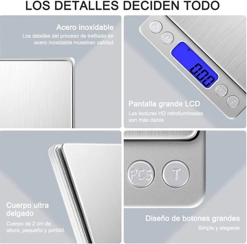 BALANZA DIGITAL JOYERIA 0.1G A 2KG - 4