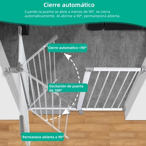 REJA SEGURIDAD ESCALERA PUERTA BEBE 104-111CM - 3