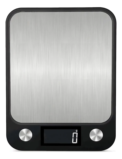 BALANZA DIGITAL COCINA ACERO INOXIDABLE 10KG COLOR NEGRO - 3