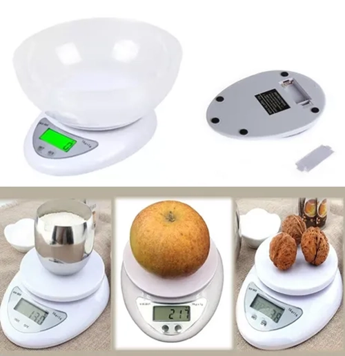 BALANZA DIGITAL COCINA 5KG CON BOWL - 3