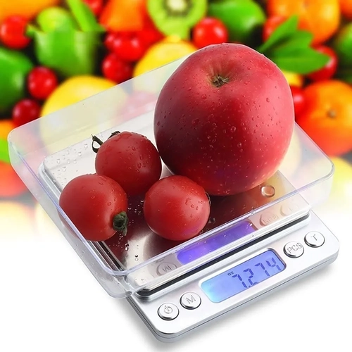 BALANZA JOYERIA COCINA 0.1G A 2KG COLOR PLATEADO - 5
