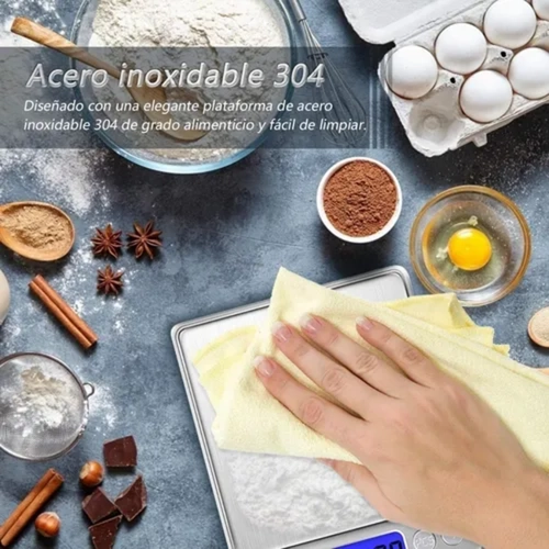 BALANZA JOYERIA COCINA 0.1G A 2KG COLOR PLATEADO - 8