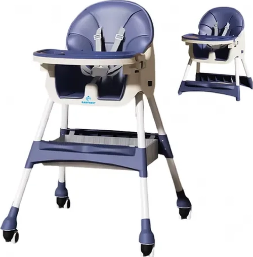 SILLA COMER SOFT BABYNEST PORTATIL 2 EN 1 CON RUEDAS - 1