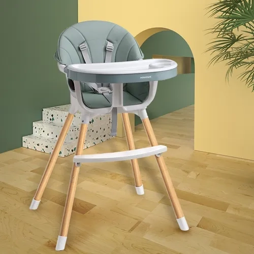 SILLA COMER 2 ALTURAS FUNDAS + CINTURON VERDE MUSGO - 2