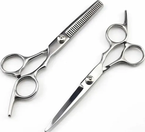 SET TIJERAS + CAPA + PEINES + TALCO - 1