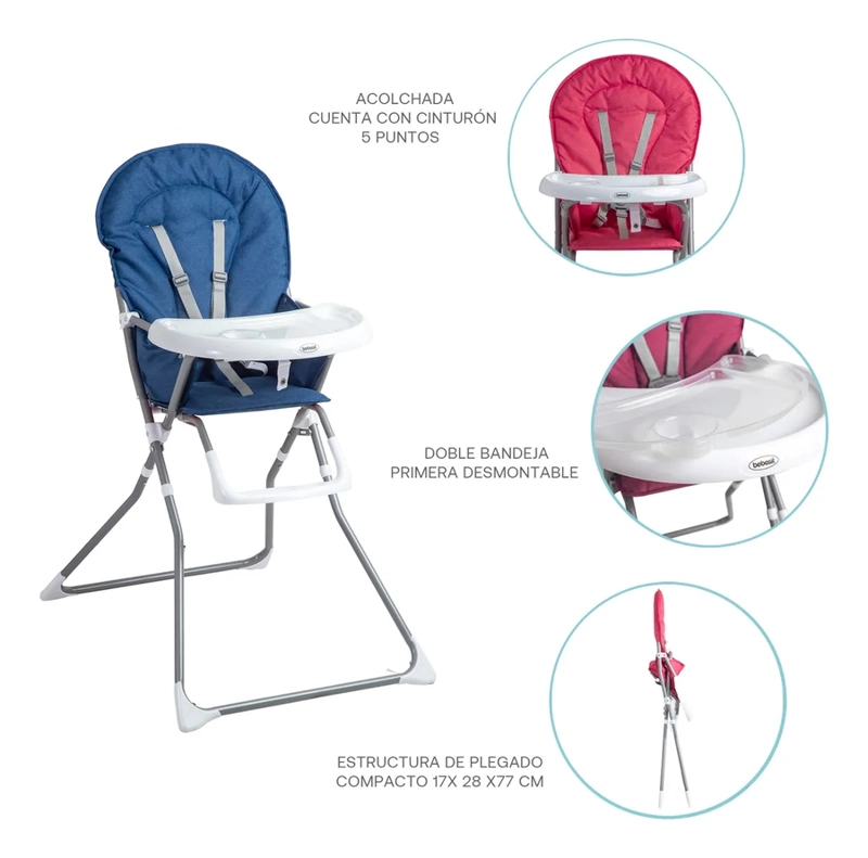 SILLA COMER VECTRA COLOR AZUL K06 - 4