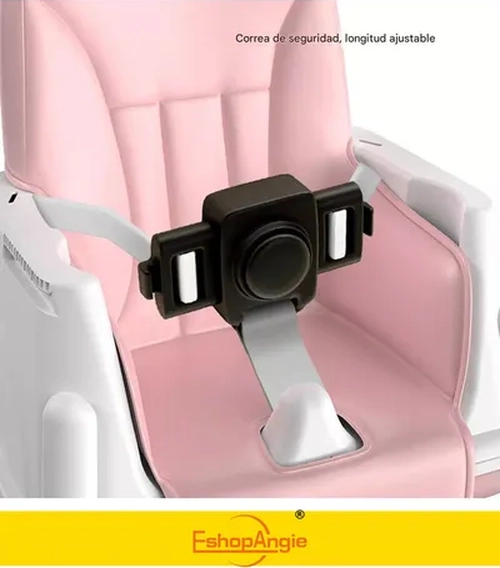 SILLA COMER ESHOPANGIE 2 EN 1 PLEGABLE COLOR ROSADO - 5
