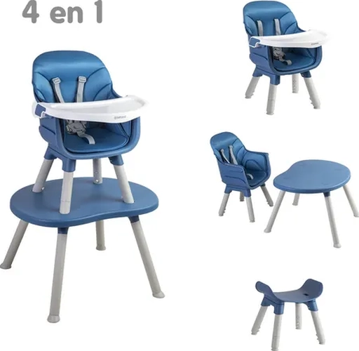 SILLA COMER BABY DESK 4 EN 1 BEBESIT COLOR AZUL - 4