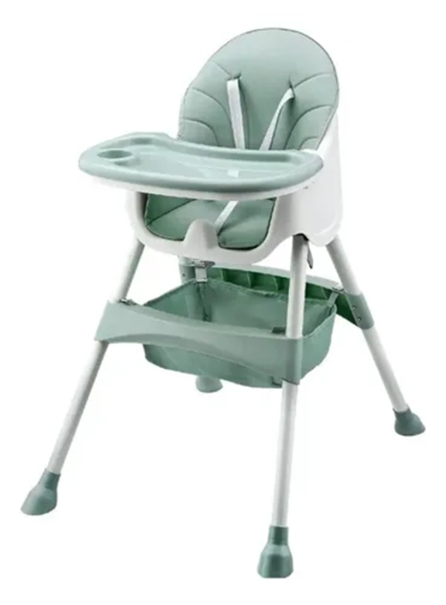 SILLA COMER PORTATIL 2 EN 1 ECOCUERO IMPORTADA - 1