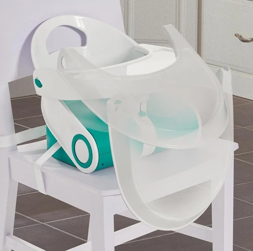 SILLA COMER ELEVADOR PLEGABLE NIÑOS COLOR BLANCO - 3