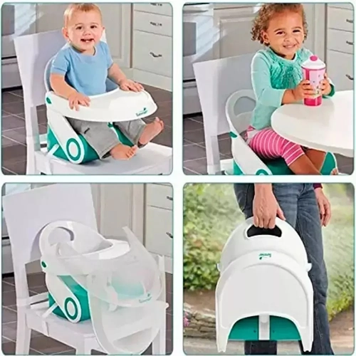 SILLA COMER ELEVADOR PLEGABLE NIÑOS COLOR BLANCO - 5