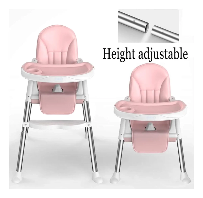 SILLA COMER ESHOPANGIE 2 EN 1 PLEGABLE COLOR ROSA - 2
