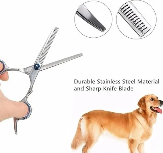 SET TIJERAS PELUQUERIA CANINA PERROS X4 - 4