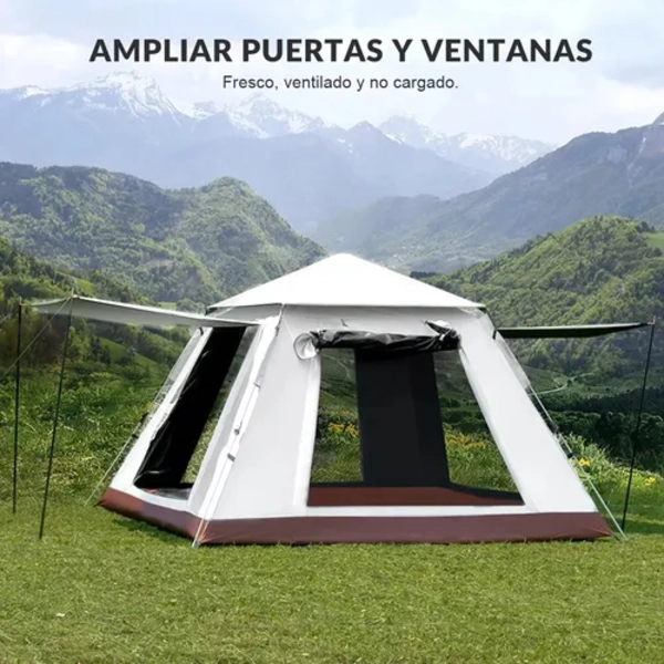 TIENDA CAMPAÑA 240X240CM 4-8 PERSONAS - 5