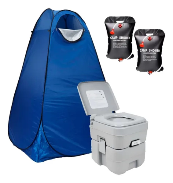 CARPA BAÑO VESTIDOR + BAÑO QUIMICO 2 DUCHAS - 1