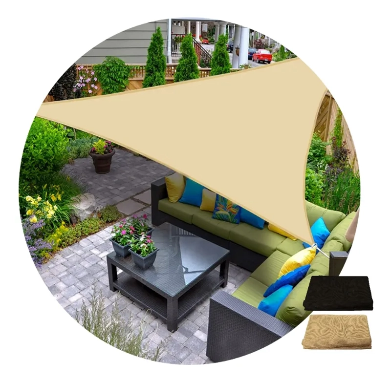 CARPA TOLDO VELA TRIANGULAR 3X3 BEIGE ARENA - 2