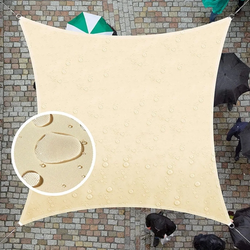 PARASOL IMPERMEABLE 3X3 COLOR BEIGE - 5