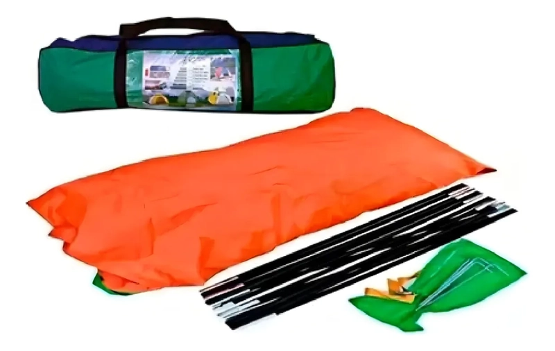 CARPA GLAMPING 3 PERSONAS 200X150 COLOR VERDE - 3