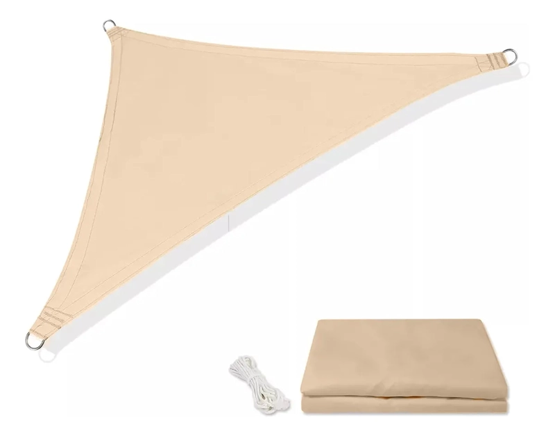 CARPA TOLDO VELA TRIANGULAR 5X5 FILTRO UV - 1