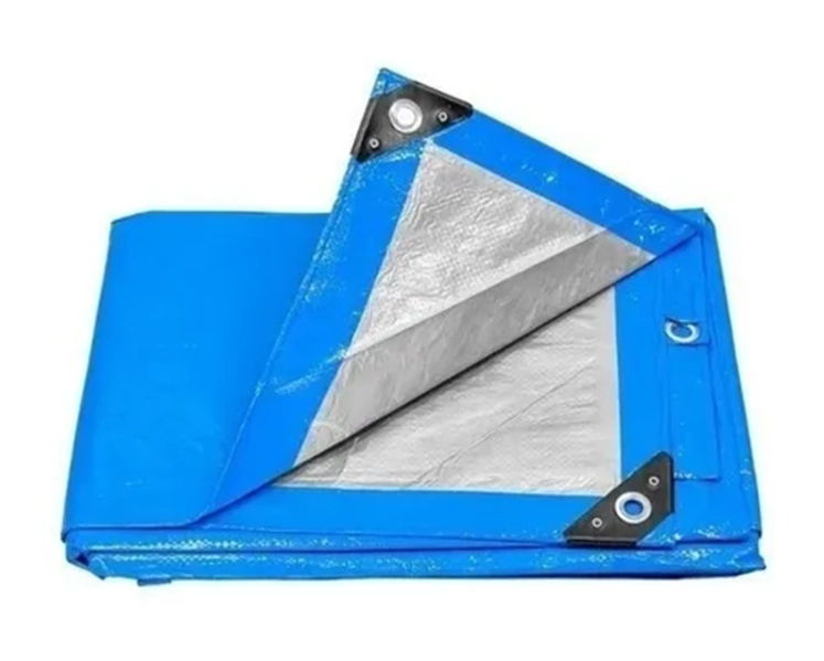 LONA CARPA PLEGABLE 5X6 AZUL/GRIS BLACKOUT - 1