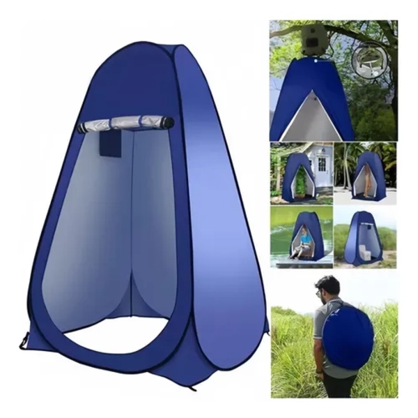 CARPA CASETA BAÑO VESTIDOR PORTATIL + INODORO - 2