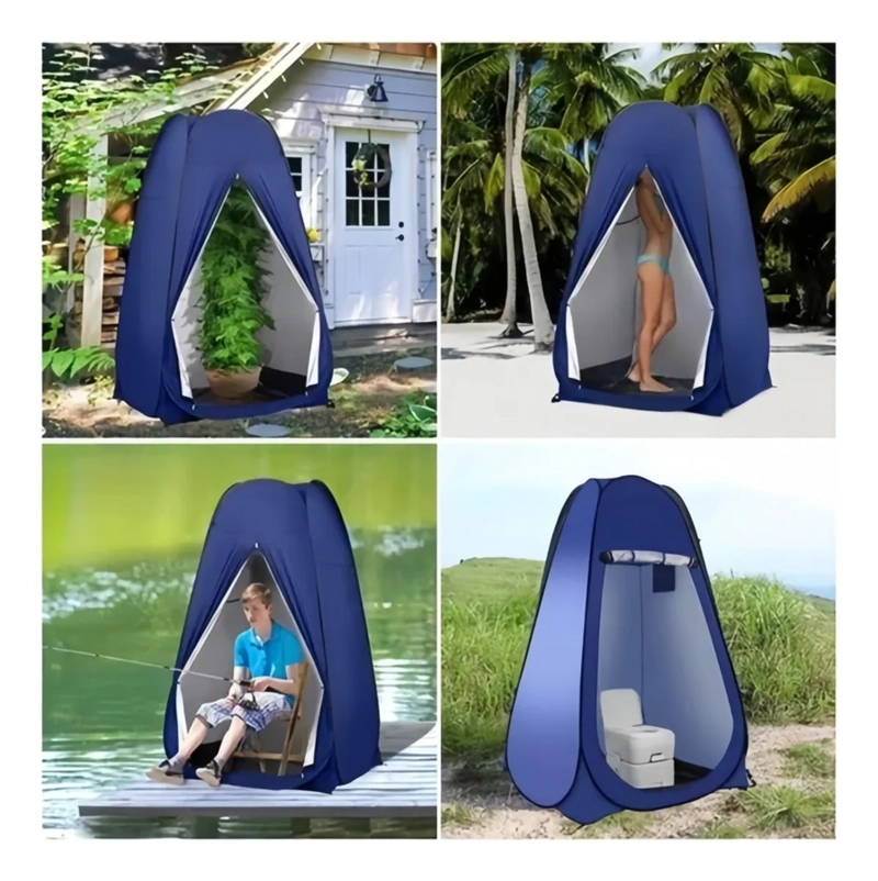 CARPA CASETA BAÑO VESTIDOR PORTATIL + INODORO - 4