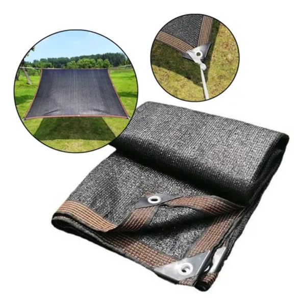 CARPA LONA SOMBRA 5X3 COLOR NEGRO - 2