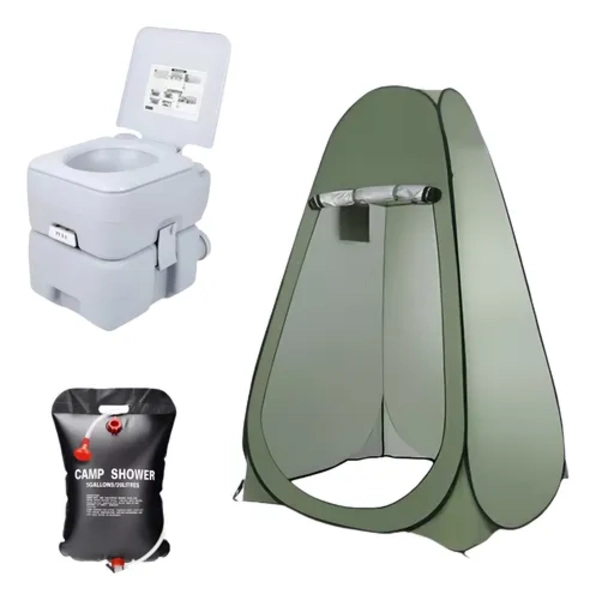 CARPA BAÑO VESTIDOR + BAÑO QUIMICO + DUCHA SOLAR - 3