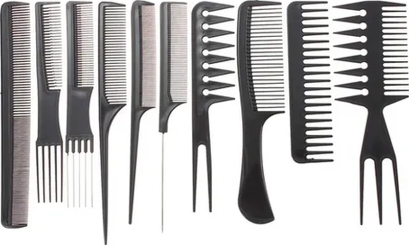 PACK TIJERAS FILO NAVAJA + ENTRESACADORA + 10 PEINETAS - 8