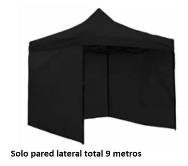 REPUESTO LONA LATERAL TOLDO 3X3 NEGRO - 1
