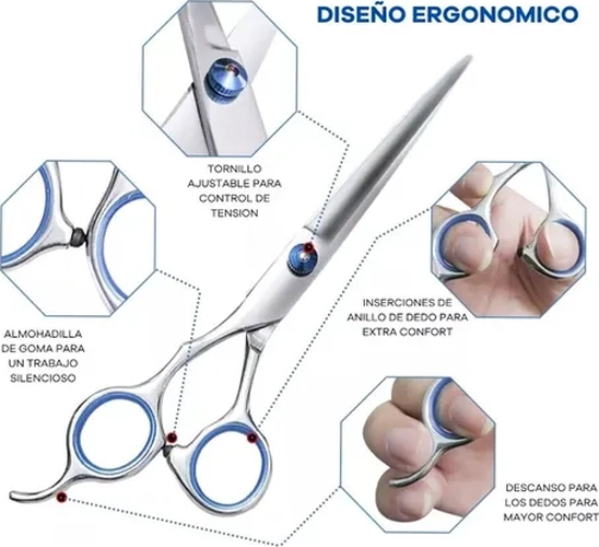 PACK 4 TIJERAS CORTAR PELO MASCOTAS - 3