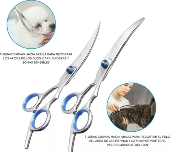 PACK 4 TIJERAS CORTAR PELO MASCOTAS - 8