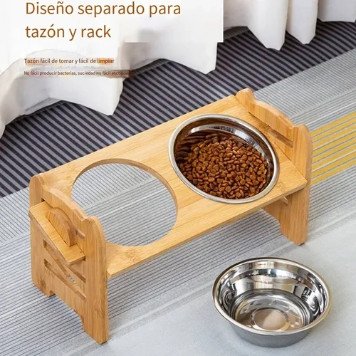 COMEDERO ELEVADO PERROS/GATOS MASCOTAS - 2