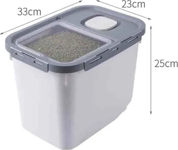 CONTENEDOR ALIMENTO MASCOTAS XL 10KG ANTIHONGOS - 2
