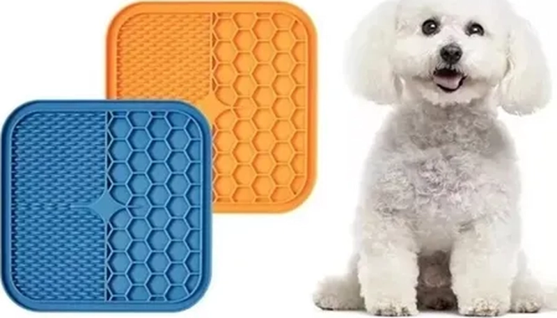 LICK MAT ALFOMBRA INTERACTIVA MASCOTAS COLOR AZUL - 3