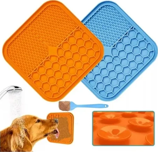 LICK MAT ALFOMBRA INTERACTIVA MASCOTAS COLOR AZUL - 5