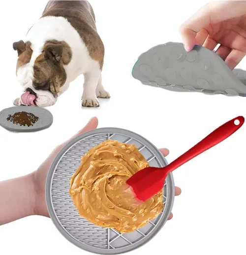 LICK MAT ALFOMBRA INTERACTIVA MASCOTAS COLOR AZUL - 6