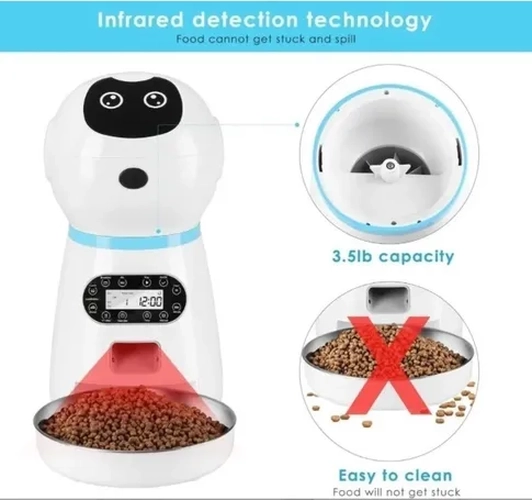 ROBOT DISPENSADOR AUTOMATICO MASCOTAS - 3