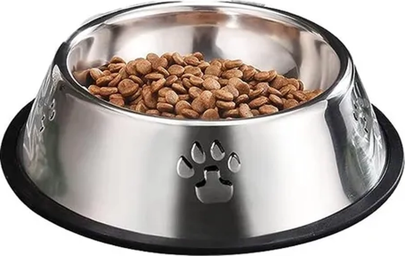 COMEDERO PERROS/GATOS 26CM PLATEADO - 8