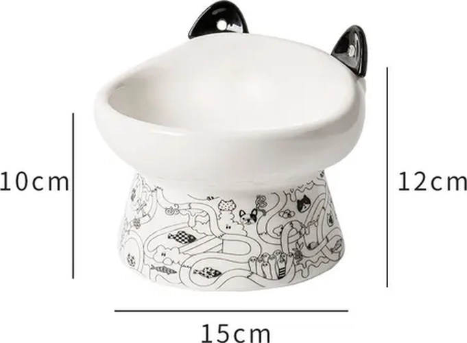 PLATO CERAMICA OREJAS CUCHARA MASCOTAS - 3