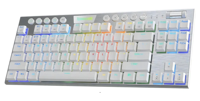 TECLADO REDRAGON HORUS K621W TKL INALAMBRICO BLANCO - 4