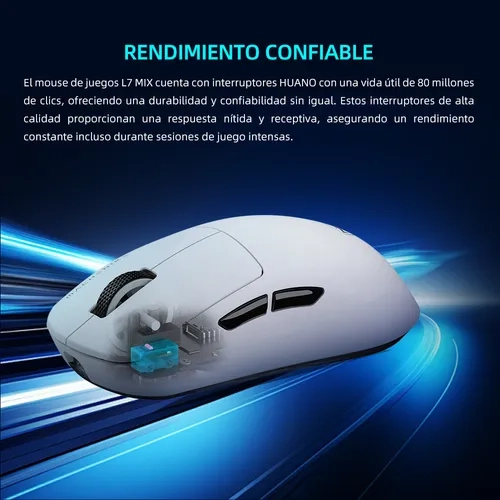 RATON GAMER MACHENIKE L7MIX PAW3395 26000DPI - 3