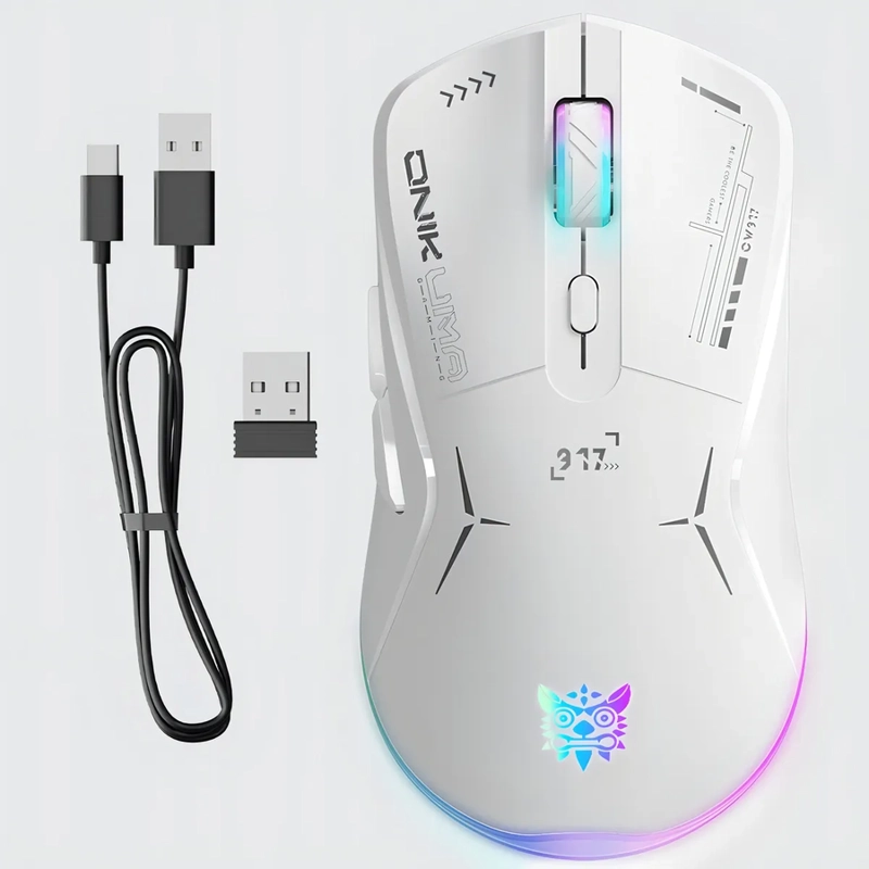 MOUSE GAMER INALAMBRICO ONIKUMA CW917 BLANCO - 2