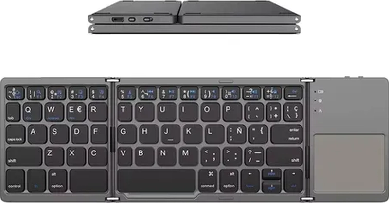 MINI TECLADO PLEGABLE BLUETOOTH CON TRACKPAD - 5