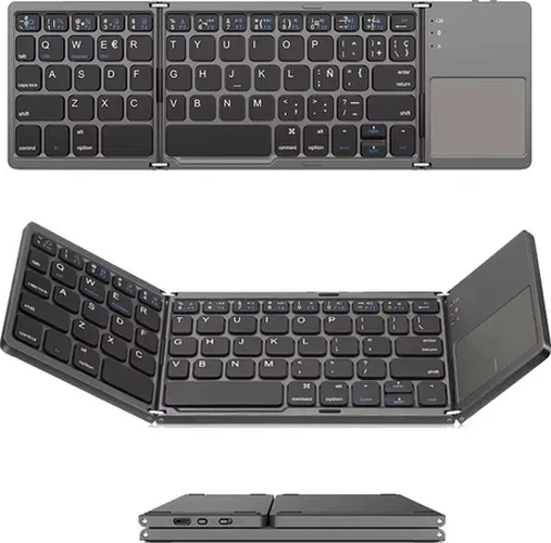 MINI TECLADO PLEGABLE BLUETOOTH CON TRACKPAD - 6